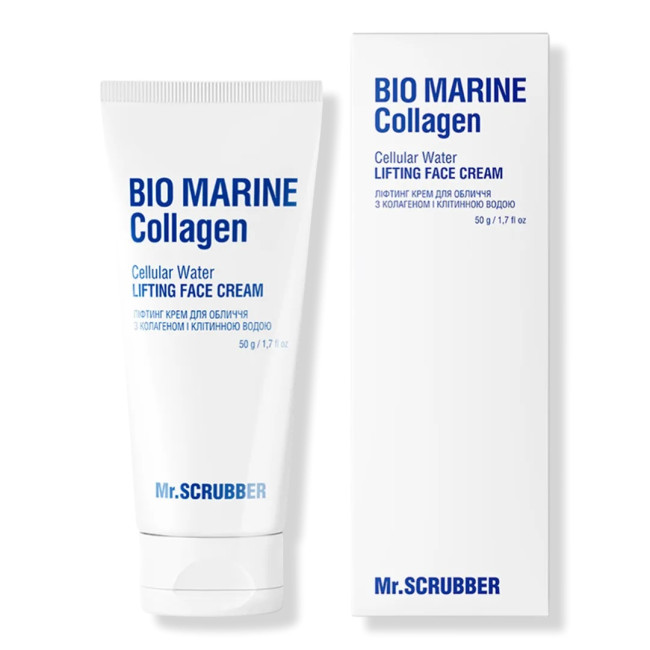 Ліфтинг крем для обличчя Mr.Scrubber Bio Marine Collagen з колагеном і клітинною водою 50 г, фото 1 Ліфтинг крем для обличчя Mr.Scrubber Bio Marine Collagen з колагеном і клітинною водою 50 г, фото 1